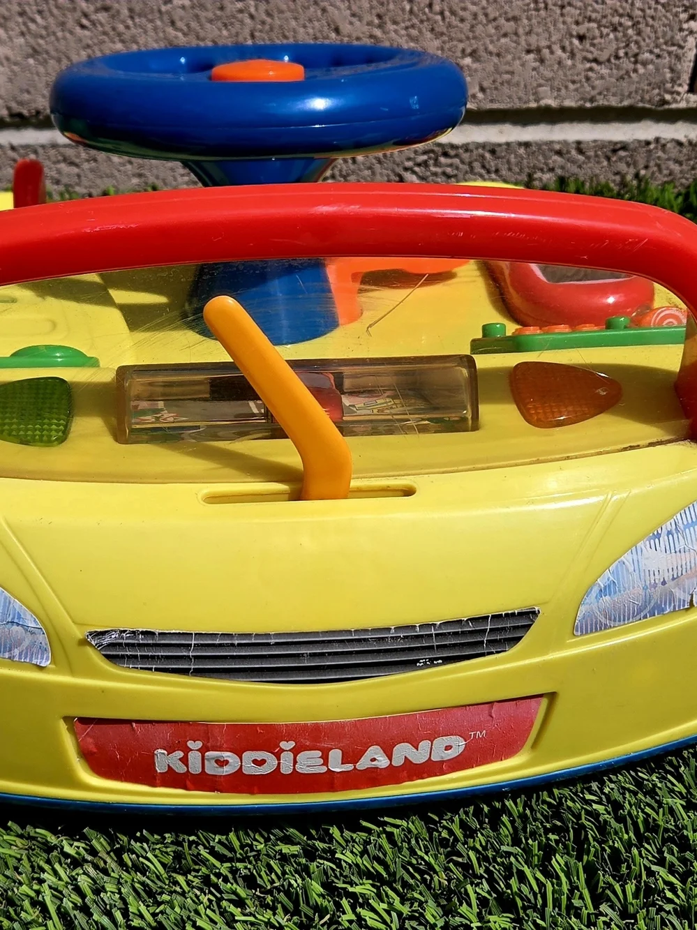 Kids Interactive Steering Wheel Playset - Yellow & Blue